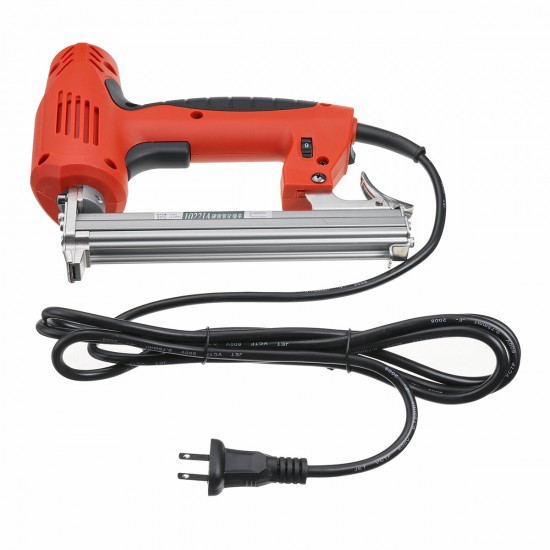 220V Electric Brad Nail U Type Staple Dual-Use StapleWoodworking Tools-Red 220V Electric Brad Nail U Type Staple Dual-Use StapleWoodworking Tools-Red