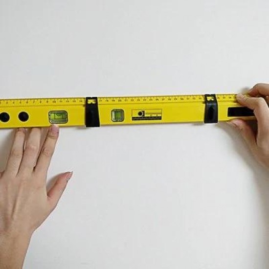 3-in-1 Aluminum Alloy Spirit Level Compass Protractor Measuring Tool