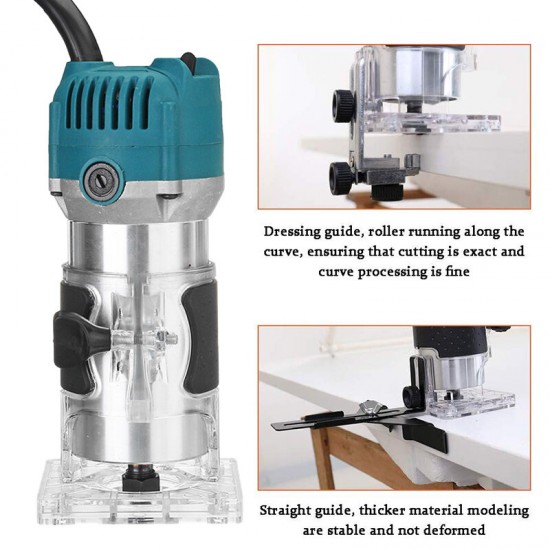 3000W Electric Handheld Trimmer Woodworking Palm Router Laminate Trimmer Tools