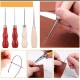 33Pcs Professional Leather Craft Working Tools Kit for Hand Sewing Punch Thread 33Pcs Professional Leather Craft Working Tools Kit for Hand Sewing Punch Thread