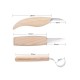 3Pcs Spoon Wood Carving Whittling Chisel Woodworking Cutter DIY Hand Tool 3Pcs Spoon Wood Carving Whittling Chisel Woodworking Cutter DIY Hand Tool