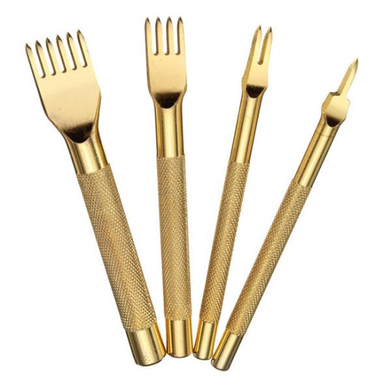 3mm Leather Craft Stitch Diamond Lacing Chisel Punch Tool Set 1/2/4/6 Prong 3mm Leather Craft Stitch Diamond Lacing Chisel Punch Tool Set 1/2/4/6 Prong