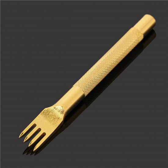 3mm Leather Craft Stitch Diamond Lacing Chisel Punch Tool Set 1/2/4/6 Prong 3mm Leather Craft Stitch Diamond Lacing Chisel Punch Tool Set 1/2/4/6 Prong