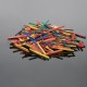 400Pcs Puzzle 3D Wood Stick Match Rod DIY Wood Craft for Kids Mini Puzzle Wooden Interactive Educational Toys Wooden Decorations
