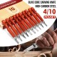 4/10pcs Birch Olive Carving Woodworking DIY Hand Engrave Chisel Woodcut Blade 4/10pcs Birch Olive Carving Woodworking DIY Hand Engrave Chisel Woodcut Blade