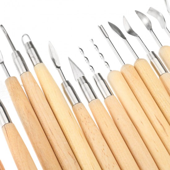 42Pcs Wooden Clay Sculpting Tools Pottery Carving Tool Set Modeling Craft Hobby 42Pcs Wooden Clay Sculpting Tools Pottery Carving Tool Set Modeling Craft Hobby