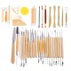 42Pcs Wooden Clay Sculpting Tools Pottery Carving Tool Set Modeling Craft Hobby 42Pcs Wooden Clay Sculpting Tools Pottery Carving Tool Set Modeling Craft Hobby