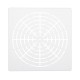 47Pcs White Plastic Mandala Paint Tray Openwork Painting Template Tool Kit