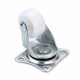 4Pcs 10KG Universal Swivel Casters 1inch Furniture Wheels Castor White PP Nylon Dual Roller Wheel for Platform Trolley Chair 4Pcs 10KG Universal Swivel Casters 1inch Furniture Wheels Castor White PP Nylon Dual Roller Wheel for Platform Trolley Chair
