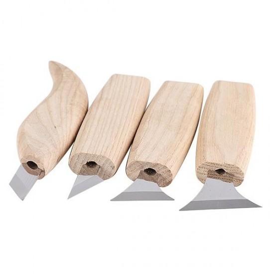4pcs Wood Carving Tools Set Professional Woodworking Carving Trimming DIY Woodworking Whittling Knife Bevel cutter Hand Tool Kit