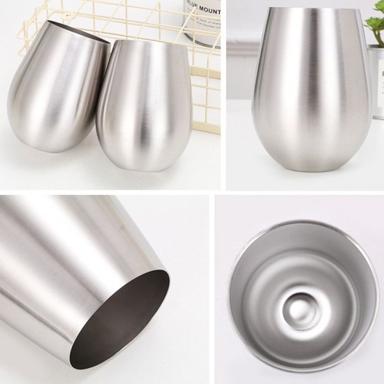 500ml Stainless Steel Beeer Cup Winee Tumbler Large Beeer Mug Cocktail Winee Eegg Shaped Big Cool Metal Cup Outdoor Drinkware Tool 500ml Stainless Steel Beeer Cup Winee Tumbler Large Beeer Mug Cocktail Winee Eegg Shaped Big Cool Metal Cup Outdoor Drinkware Tool