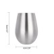 500ml Stainless Steel Beeer Cup Winee Tumbler Large Beeer Mug Cocktail Winee Eegg Shaped Big Cool Metal Cup Outdoor Drinkware Tool 500ml Stainless Steel Beeer Cup Winee Tumbler Large Beeer Mug Cocktail Winee Eegg Shaped Big Cool Metal Cup Outdoor Drinkware Tool