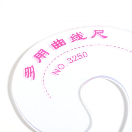 52cm Plastic Clothing Measuring Ruler Curve Ruler Metric Sewing Ruler For Dressmaking Tailor