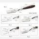 5Pcs Spatula Stainless Steel Mixing Scraper Set for Clay Pottery Cremics 5Pcs Spatula Stainless Steel Mixing Scraper Set for Clay Pottery Cremics