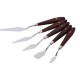 5Pcs Spatula Stainless Steel Mixing Scraper Set for Clay Pottery Cremics 5Pcs Spatula Stainless Steel Mixing Scraper Set for Clay Pottery Cremics