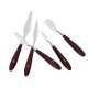 5Pcs Spatula Stainless Steel Mixing Scraper Set for Clay Pottery Cremics 5Pcs Spatula Stainless Steel Mixing Scraper Set for Clay Pottery Cremics