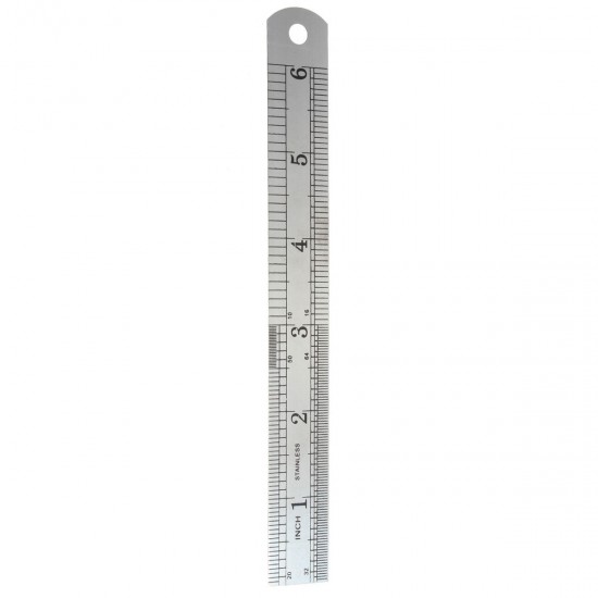 5pcs 15cm Double Side Stainless Steel Measuring Straight Ruler Metric Silver 5pcs 15cm Double Side Stainless Steel Measuring Straight Ruler Metric Silver