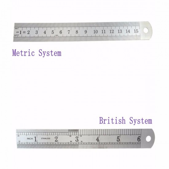 5pcs 15cm Double Side Stainless Steel Measuring Straight Ruler Metric Silver 5pcs 15cm Double Side Stainless Steel Measuring Straight Ruler Metric Silver