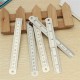 5pcs 15cm Double Side Stainless Steel Measuring Straight Ruler Metric Silver