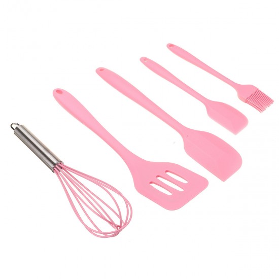 5pcs kitchen Utensil Set Silicone Cake Cream Spatula Mixing Scraper Baking Tool 5pcs kitchen Utensil Set Silicone Cake Cream Spatula Mixing Scraper Baking Tool