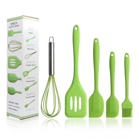 5pcs kitchen Utensil Set Silicone Cake Cream Spatula Mixing Scraper Baking Tool 5pcs kitchen Utensil Set Silicone Cake Cream Spatula Mixing Scraper Baking Tool