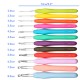 64pcs Crochet Hooks Kit Yarn Knitting Needles Sewing Tools Grip Set Folding Bag Toos Set