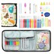 64pcs Crochet Hooks Kit Yarn Knitting Needles Sewing Tools Grip Set Folding Bag Toos Set 64pcs Crochet Hooks Kit Yarn Knitting Needles Sewing Tools Grip Set Folding Bag Toos Set