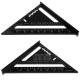 7 Inch Aluminum Triangle Ruler Speed Square Rafter Angle Miter Protractor Measuring 7 Inch Aluminum Triangle Ruler Speed Square Rafter Angle Miter Protractor Measuring