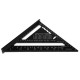 7 Inch Aluminum Triangle Ruler Speed Square Rafter Angle Miter Protractor Measuring
