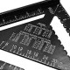 7 Inch Aluminum Triangle Ruler Speed Square Rafter Angle Miter Protractor Measuring 7 Inch Aluminum Triangle Ruler Speed Square Rafter Angle Miter Protractor Measuring
