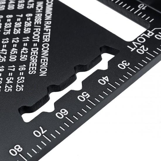 7 Inch Aluminum Triangle Ruler Speed Square Rafter Angle Miter Protractor Measuring 7 Inch Aluminum Triangle Ruler Speed Square Rafter Angle Miter Protractor Measuring