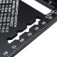 7 Inch Aluminum Triangle Ruler Speed Square Rafter Angle Miter Protractor Measuring 7 Inch Aluminum Triangle Ruler Speed Square Rafter Angle Miter Protractor Measuring