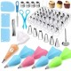 72Pcs Cake Decorating Tools Set DIY Cake Piping Tips Turntable Rotating Cake Tools