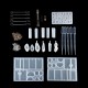 77Pcs Resin Casting Mold Kit Silicone Mold Making Jewelry Pendant Craft DIY Set