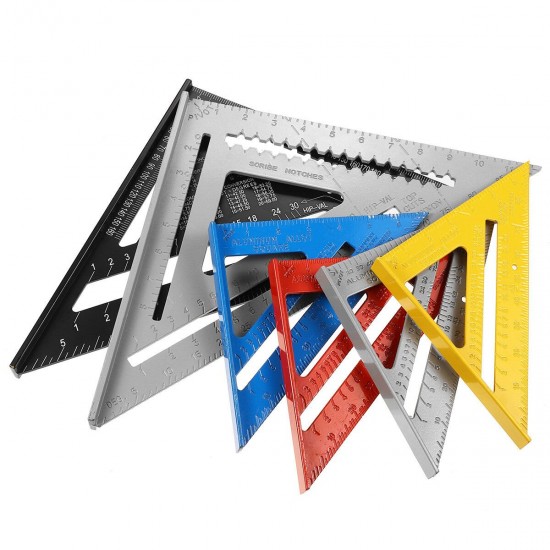 7''12'' Die-cast Aluminum Triangle Ruler Metric Imperial Meter Square Protractor Ruler Tools 7''12'' Die-cast Aluminum Triangle Ruler Metric Imperial Meter Square Protractor Ruler Tools