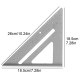 7''12'' Die-cast Aluminum Triangle Ruler Metric Imperial Meter Square Protractor Ruler Tools 7''12'' Die-cast Aluminum Triangle Ruler Metric Imperial Meter Square Protractor Ruler Tools