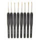 8 Bagging Sweater Needle Knitting Tools 1.0 / 1.25 / 1.5 / 1.75 / 2.0 / 2.25 / 2.5 / 2.75mm Fine Soft Handle Crochet Black Imitation Crochet