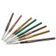 8Pcs 13.7cm Plastic Crochet Hooks Multicolor SofT-handle Knitting Needles Set