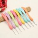 8Pcs Soft Plastic Handle Aluminum Crochet Hooks Knitting Needles Yarn Crochet Tool 8Pcs Soft Plastic Handle Aluminum Crochet Hooks Knitting Needles Yarn Crochet Tool