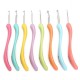 8Pcs Soft Plastic Handle Aluminum Crochet Hooks Knitting Needles Yarn Crochet Tool 8Pcs Soft Plastic Handle Aluminum Crochet Hooks Knitting Needles Yarn Crochet Tool