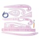 9 Style French Curve Sewing Tool Sew Drawing Template Ruler Kit for Dressmaking Tailoring Designing