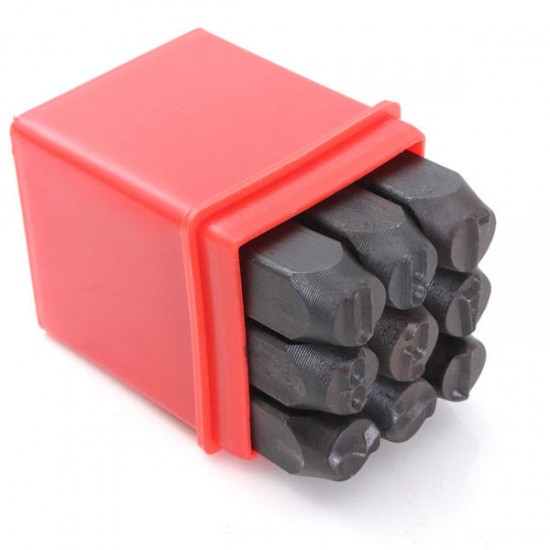 9pcs Stamps Numbers Set Punch Steel Metal Die Tool