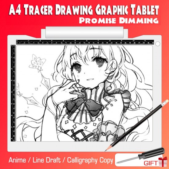 A4 LED Writing Painting Light Box Tracing Board Copy Pads Drawing Digital Tablet A4 LED Writing Painting Light Box Tracing Board Copy Pads Drawing Digital Tablet