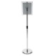 Adjustable A4 Metal Display Pedestal Sign Floor Holder Stand Poster Silver HQ Adjustable A4 Metal Display Pedestal Sign Floor Holder Stand Poster Silver HQ