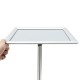 Adjustable A4 Metal Display Pedestal Sign Floor Holder Stand Poster Silver HQ Adjustable A4 Metal Display Pedestal Sign Floor Holder Stand Poster Silver HQ