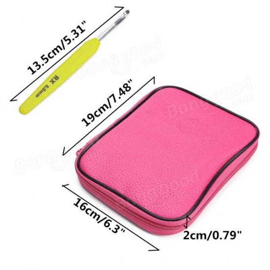 Aluminium Crochet Hooks Yarn Plastic Handle Knitting Needles Set Weave Kit Aluminium Crochet Hooks Yarn Plastic Handle Knitting Needles Set Weave Kit
