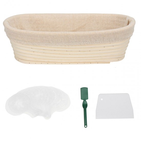 Bread Baking Tool Kits 9 Inch Banneton Proofing Basket Stencil Bag DIY Set Tools