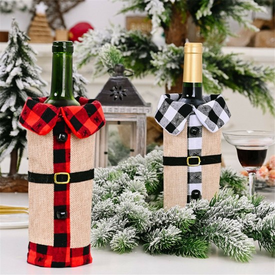 Christmas Sweater Winee Bottle Clothes Collar & Button Coat Design Decorative Bottle Sleeve Winee Bottle Sweater For Christmas Gifts Xmas Party Decorations Christmas Sweater Winee Bottle Clothes Collar & Button Coat Design Decorative Bottle Sleeve Winee Bottle Sweater For Christmas Gifts Xmas Party Decorations