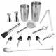 Cocktail Shaker Set Maker Mixer Martini Spirits Bar Strainer Bartender Kit Tools Cocktail Shaker Set Maker Mixer Martini Spirits Bar Strainer Bartender Kit Tools