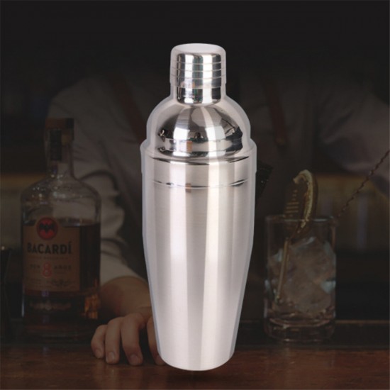 Cocktail Shaker Set Mixer Martini Spirits Bar Spoon Tongs Jigger Strainer Stand